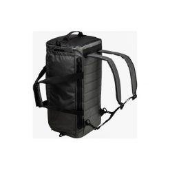 Torba fitness kardio 40 l czarna-khaki. Brązowe torby sportowe DOMYOS, bez wzorów, z materiału. Za 139.99 zł.