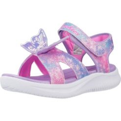 Sandały SKECHERS JUMPSTERS SANDAL Fioletowy. Fioletowe sandały Skechers, bez wzorów, z syntetyku, bez obcasa, bez zapięcia. Za 189.99 zł.