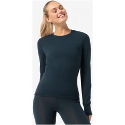 Koszulka termoaktywna z długim rękawem damska SUPER.NATURAL W Arctic 230. Niebieskie bielizna termoaktywna damska super.natural, bez wzorów, bez ramiączek. Za 349.99 zł.