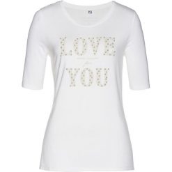 T-shirt bonprix biel wełny. T-shirty marki bonprix. Za 54.99 zł.