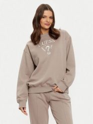 Guess Bluza V5RQ12 KC3D2 Szary Regular Fit. Szare bluzy Guess, xs, z aplikacjami, z syntetyku, bez ramiączek, bez kaptura. Za 209.99 zł.