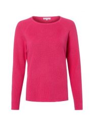 Marie Lund Sweter z dzianiny Kobiety Bawełna wyrazisty róż, XL. Czerwone swetry Marie Lund, xl, bez wzorów, z bawełny, klasyczne, bez ramiączek. Za 179.95 zł.