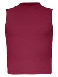 Blue Effect Top w kolorze czerwonym rozmiar: 152. Czerwone topy Blue Effect, bez wzorów, z bawełny, bez kołnierzyka, bez ramiączek. Za 38.45 zł.