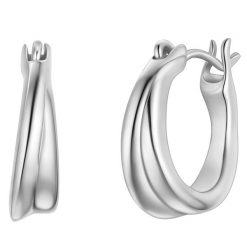 Glanzstücke München Kolczyki kola ze srebra próby 925 w kolorze srebrnym 1 ct Damski. Szare kolczyki Glanzstücke München, srebrne. Za 279.99 zł.