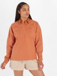 Marmot Bluza "Rugby" w kolorze pomarańczowym rozmiar: XS. Pomarańczowe bluzy Marmot, xs, bez wzorów, bez kaptura. Za 172.49 zł.