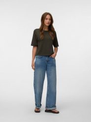 Vero Moda Sweter w kolorze khaki rozmiar: XL. Brązowe swetry Vero Moda, xl, bez wzorów, bez ramiączek. Za 73.95 zł.