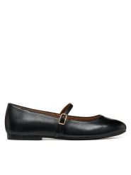 Geox Baleriny D New Palmaria D664JA 000TU C9999 Czarny. Czarne baleriny Geox, bez wzorów, ze skóry, bez obcasa, bez zapięcia. Za 449.99 zł.
