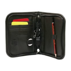 Portfel sędziego z akcesoriami - 2514. Białe portfele Softee, bez wzorów, ze skóry. Za 171.99 zł.