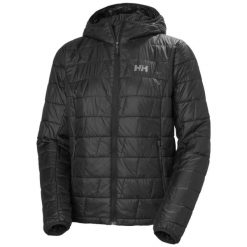 Damska kurtka z kapturem Helly Hansen Lifaloft. Czarne kurtki Helly Hansen, xl, bez wzorów, z materiału, z kapturem. Za 856.00 zł.