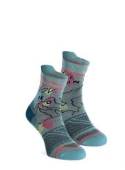 Skarpety damskie Ortovox Alpine Light Quarter Socks. Niebieskie skarpetki ORTOVOX, bez wzorów, z materiału. Za 118.90 zł.