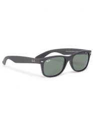Ray-Ban Okulary przeciwsłoneczne New Wayfarer 0RB2132 622 Czarny. Czarne okulary przeciwsłoneczne Ray-Ban, bez wzorów, z tworzywa sztucznego. Za 499.99 zł.