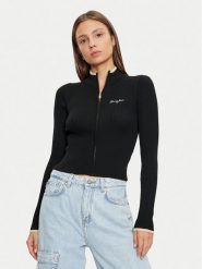 Tommy Jeans Sweter DW0DW19835 Czarny Slim Fit. Czarne swetry Tommy Jeans, l, bez wzorów, z jeansu, bez ramiączek. Za 219.99 zł.