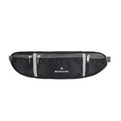 Saszetka do paska Waist bag. Szare nerki i saszetki Bergson, bez wzorów, eleganckie, bez dodatków. Za 47.99 zł.