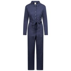 Trespass Mira - Damski kombinezon casualowy granatowy. Niebieskie kombinezony Trespass, bez wzorów, z tkaniny, sportowe, bez kołnierzyka, bez ramiączek, długie. Za 361.99 zł.