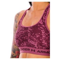 Biustonosz Sportowy Damski Under Armour Top Mid Crossback. Fioletowe biustonosze sportowe Under Armour, bez wzorów. W wyprzedaży za 108.00 zł.