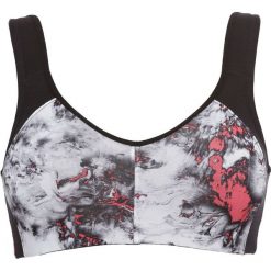 Biustonosz sportowy Level 2 bonprix w marmurowy deseń. Biustonosze sportowe marki ARTENGO. Za 59.99 zł.