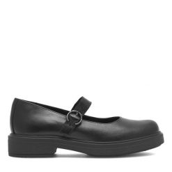 Półbuty Lasocki. Czarne półbuty wsuwane Lasocki, bez wzorów, bez obcasa, na płaskiej podeszwie. Za 179.99 zł.