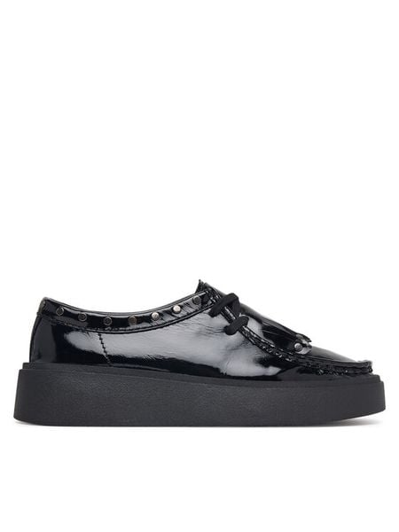 Clarks Półbuty Torview W 26327997 Czarny. Czarne półbuty wsuwane Clarks, bez wzorów, z lakierowanej skóry, bez obcasa, na płaskiej podeszwie. Za 569.99 zł.