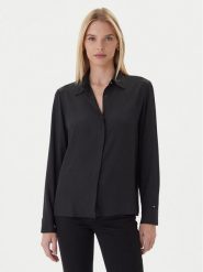 Tommy Hilfiger Koszula WW0WW46597 Czarny Regular Fit. Czarne koszule Tommy Hilfiger, bez wzorów, z wiskozy, biznesowe, bez kołnierzyka, bez ramiączek. Za 429.99 zł.