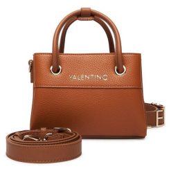 Torebka Valentino. Brązowe torebki klasyczne Valentino, bez wzorów, klasyczne, bez dodatków. Za 659.99 zł.