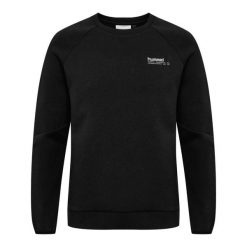 Bluza z okrągłym dekoltem Hummel Tech Fleece Regular. Czarne bluzy bez kaptura Hummel, na zimę, bez wzorów, z bawełny, bez kaptura. Za 273.80 zł.