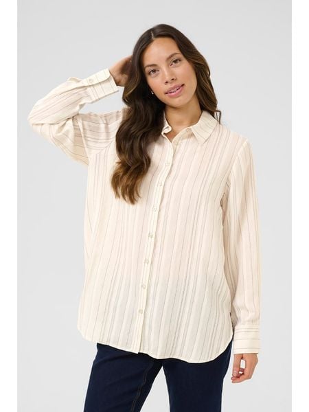 Cream Koszula w kolorze kremowym rozmiar: 38. Brązowe koszule Cream, bez wzorów, bez kołnierzyka, bez ramiączek. Za 130.99 zł.