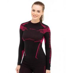 Bluza termoaktywna Damska Brubeck DRY. Czarne bluzy bez kaptura Brubeck, l, bez wzorów, z dzianiny, bez kaptura, do biegania. Za 134.99 zł.