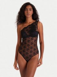 Guess Body O5YM02 KCVX0 Czarny. Czarne body i gorsety Guess, z aplikacjami, z syntetyku, bez ramiączek. Za 262.00 zł.