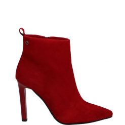 BOTKI NA SZPILCE 21-77 VELOU ROSS. Botki Venezia, bez wzorów, ze skóry, bez obcasa, na szpilce, bez zapięcia. Za 279.00 zł.