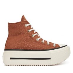 Trampki Converse. Brązowe trampki Converse, bez wzorów, retro, bez zapięcia. Za 449.99 zł.