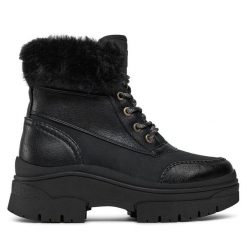 Trapery Call It Spring. Czarne traperki Call it Spring, bez wzorów, bez obcasa, bez zapięcia. Za 519.99 zł.