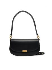 Tommy Hilfiger Torebka Iconic Leather Crossover AW0AW18204 Czarny. Czarne torebki klasyczne Tommy Hilfiger, bez wzorów, ze skóry, bez dodatków. Za 659.99 zł.