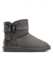 ISLAND BOOT Botki zimowe "Bertie" w kolorze szarym rozmiar: 38. Szare botki Island Boot, bez wzorów, z materiału, bez obcasa, bez zapięcia. Za 132.05 zł.