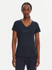 Liu Jo Sport T-Shirt TA5179 J6040 Granatowy Regular Fit. Niebieskie t-shirty sportowe Liu Jo Sport, l, bez wzorów, z bawełny, bez ramiączek. Za 359.99 zł.