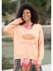 Miss goodlife Bluza w kolorze pomarańczowym rozmiar: XL. Pomarańczowe bluzy miss goodlife, xl, bez wzorów, z bawełny, bez kaptura. Za 123.82 zł.