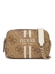 Guess Torebka HWOS96 72140 Beżowy. Brązowe kopertówki Guess, z aplikacjami, ze skóry, wizytowe, bez dodatków. Za 549.99 zł.