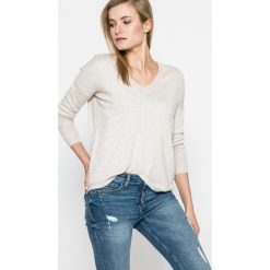 Pepe Jeans - Sweter Allen. Szare swetry Pepe Jeans, z bawełny, z krótkim rękawem. W wyprzedaży za 159.90 zł.
