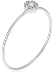 DIAMOND & CO Złoty pierścionek "Reine de Beauté" z diamentami rozmiar: 54. Szare pierścionki Diamond & Co, z diamentem, złote. Za 413.99 zł.