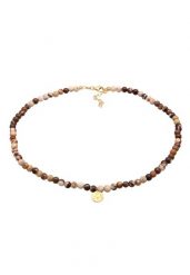 Elli PREMIUM Damski perłowy Boho z kamieniem szlachetnym Jasper w pozłacanym srebrze 925 Sterling Silver Naszyjniki 1 ct. Białe naszyjniki Elli PREMIUM, z materiału, z jaspisem, pozłacane. Za 303.99 zł.