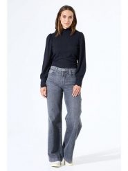 Garcia Bluzka w kolorze czarnym rozmiar: XS. Czarne bluzki Garcia, xs, bez wzorów, z koronki, bez kołnierzyka, bez ramiączek. Za 87.40 zł.