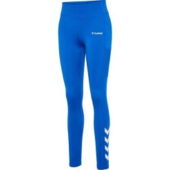 Damskie legginsy mid-rise Hummel MT Chipo. Niebieskie legginsy Hummel, bez wzorów, sportowe. Za 212.75 zł.