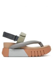 United Nude Sandały Delta Tong 10712972188 Szary. Szare sandały United Nude, bez wzorów, ze skóry, bez obcasa, na koturnie, bez zapięcia. Za 1,229.00 zł.