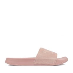 Klapki Reebok. Czerwone klapki Reebok, bez wzorów, bez obcasa, bez zapięcia. Za 99.99 zł.