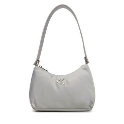 Torebka Calvin Klein Jeans. Szare torebki klasyczne Calvin Klein Jeans, bez wzorów, z jeansu, klasyczne, bez dodatków. Za 179.99 zł.