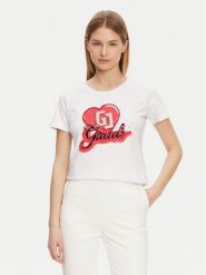 Gaudi T-Shirt 511BD64037 Biały Regular Fit. Białe t-shirty Gaudi, xl, bez wzorów, z bawełny, bez kołnierzyka, bez ramiączek. Za 139.99 zł.