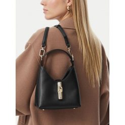 Torebka Furla. Czarne torebki klasyczne Furla, bez wzorów, klasyczne, bez dodatków. Za 1,059.00 zł.