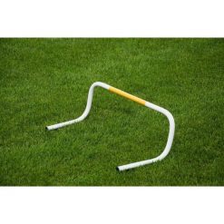 Zestaw 6 płotków z torbą transportową - 25 cm samopowrotu PowerShot. Białe torby sportowe POWERSHOT, bez wzorów. Za 466.00 zł.