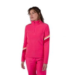 Damski polar 1/2 zip Rossignol Strawpile. Czerwone bluzy z polaru Rossignol, l, bez wzorów, z polaru, narciarskie. Za 289.99 zł.