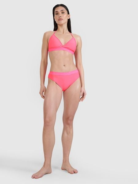 4F Dół od bikini damski - różowy XL. Czerwone bikini 4f, bez wzorów, z elastanu, klasyczne. W wyprzedaży za 39.99 zł.