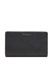 Coccinelle Portfel E2 TBM 11 F3 01 Czarny. Czarne portfele Coccinelle, bez wzorów, ze skóry. Za 549.99 zł.